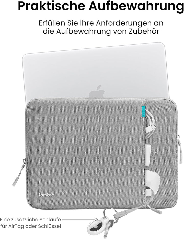 tomtoc 360° Tasche Hülle Entwickelt für 13 Zoll MacBook Neo A3404 (2026) mit A18 Pro Chip, Wasserabw
