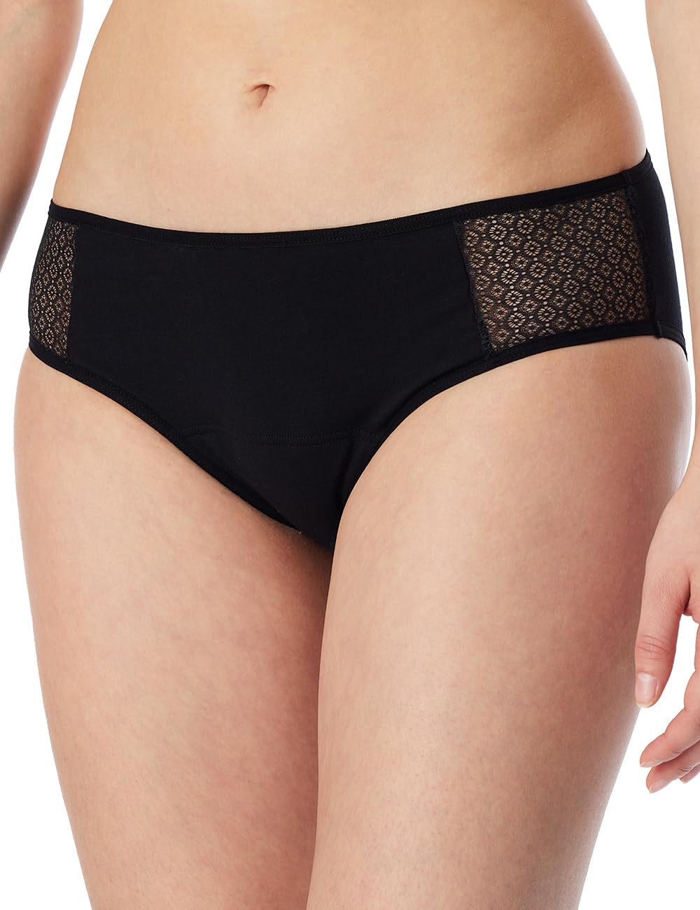 Schiesser Damen 2 PACK Menstruationswäsche/ Periodenslip auslaufsicher - Secret Care 34 Schwarz_1815