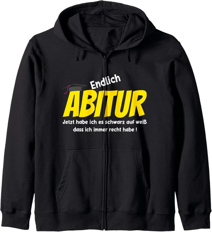 Abitur 2022 Abitur bestanden ich habe immer recht, Abi Party Kapuzenjacke