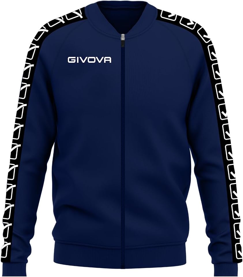 Givova Unisex College Band Jacke, Blau, S 3XL Blau, 3XL Blau