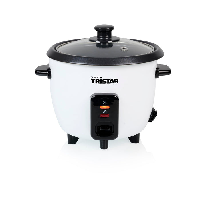 Tristar Reiskocher 0,6 L, Antihaft-Innentopf, Warmhalte- und Abschaltautomatik, Kompaktes Design, In