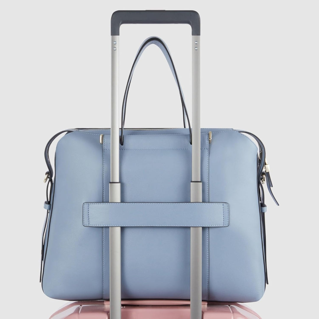 Piquadro Circle Schulranzen, 38 cm, hellblau, Hellblau