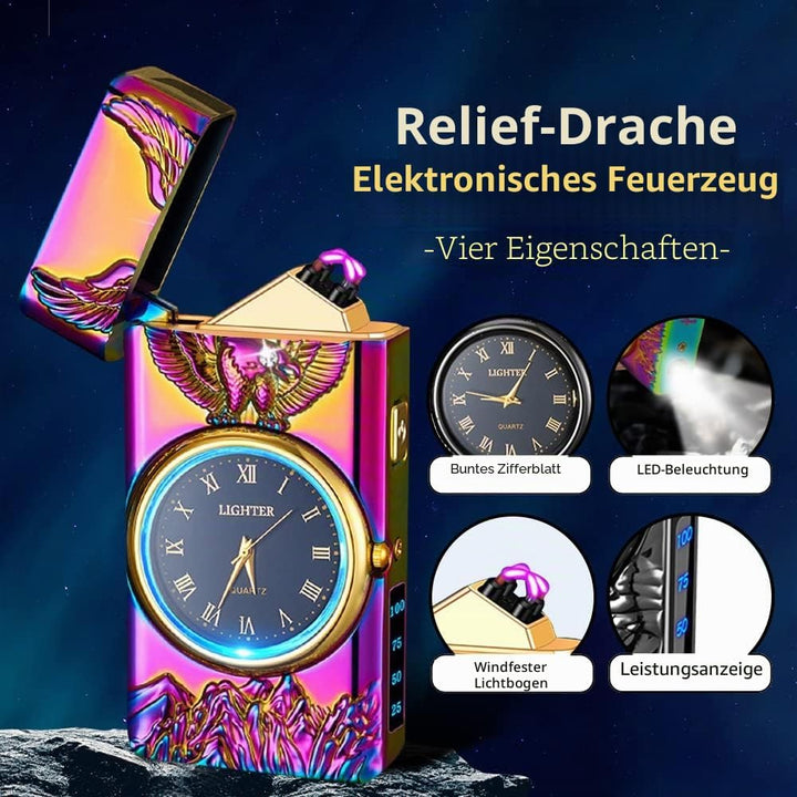 SKRFIRE Eagle Plasma-Feuerzeug, elektrisches Lichtbogen-Feuerzeug, winddichte Metall-Feuerzeuge mit