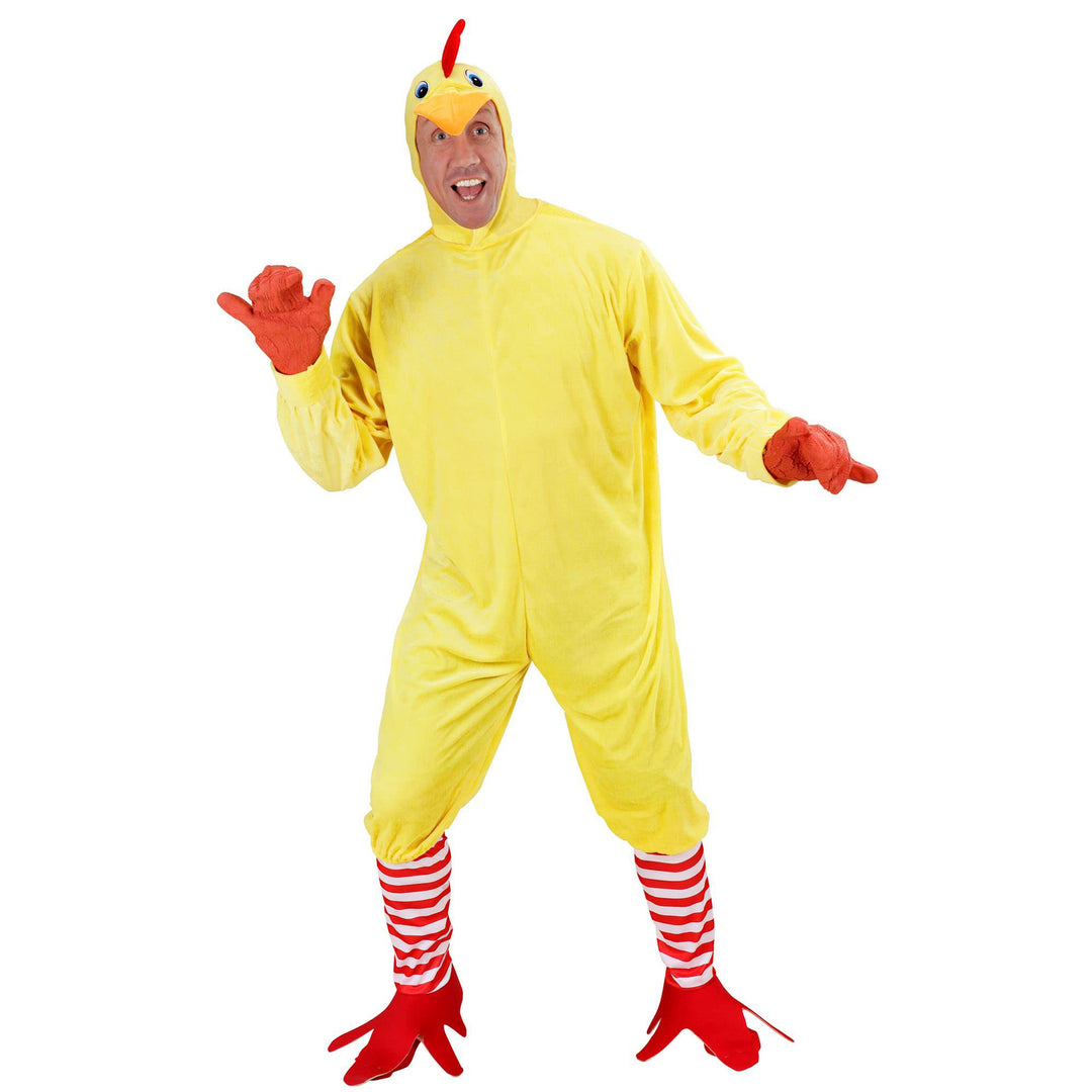 "CHICKEN" (jumpsuit, socks with feet, mask) - (M), M