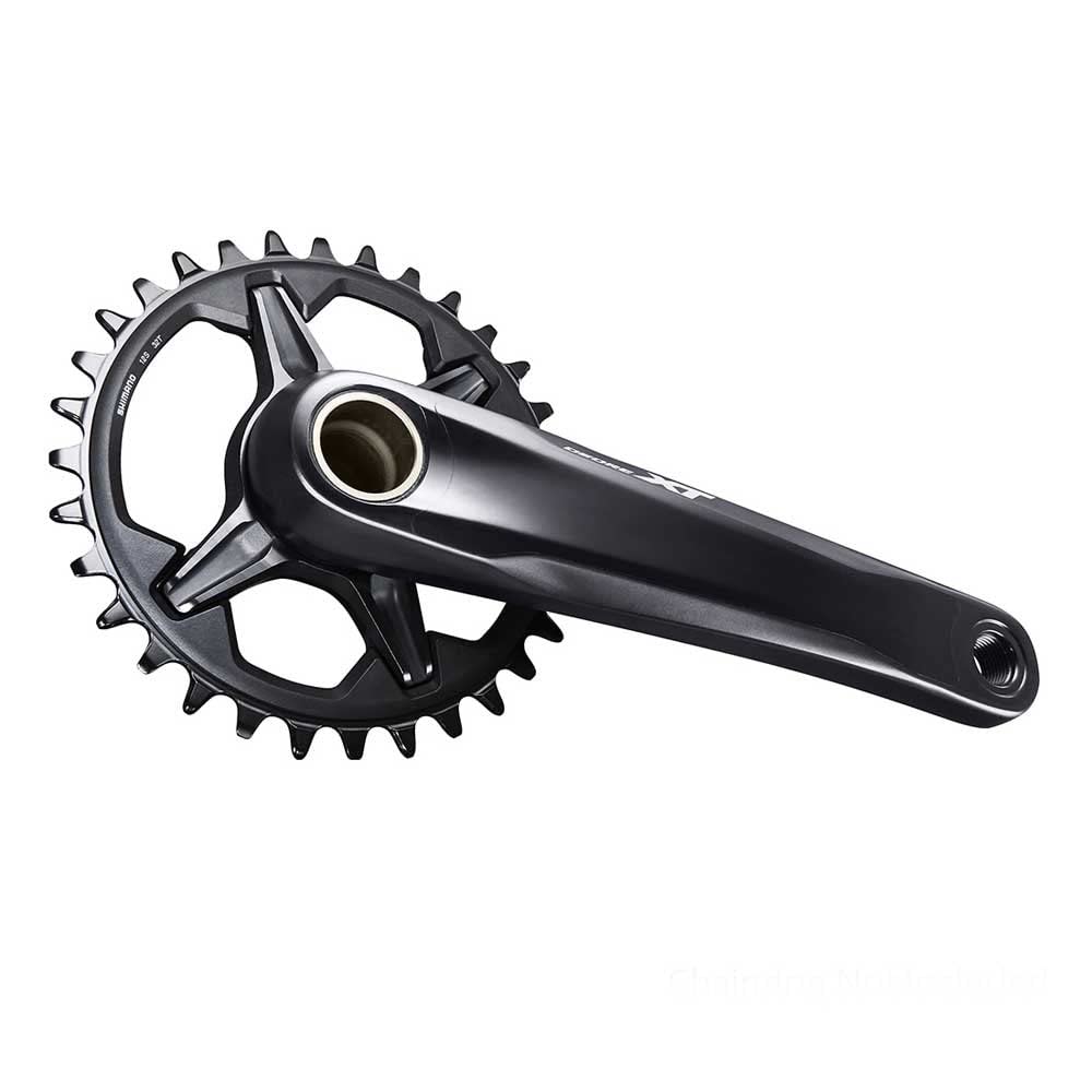 Shimano Unisex – Erwachsene Deore XT Kurbelarmsatz, schwarz, 180 mm