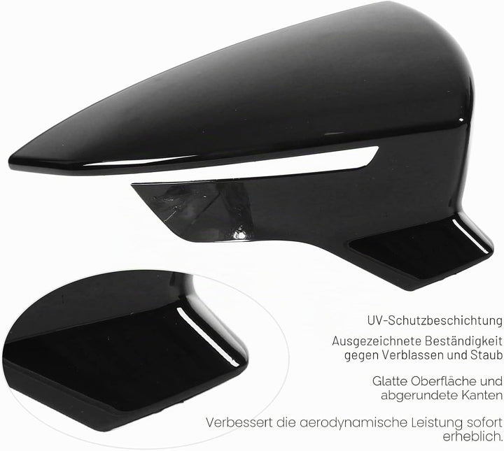 Zierleiste Aussenspiegelabdeckung Türspiegelkappe Paar Rückspiegelschutzabdeckungen Ersatz für SEAT