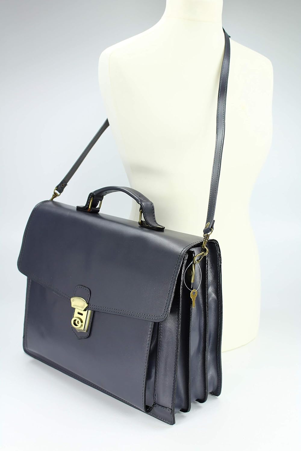 Belli Design Bag D italienische Leder Businesstasche Arbeitstasche Messenger Aktentasche Lehrertasch