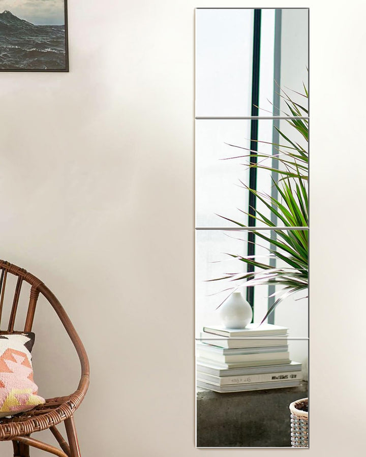Selbstklebende Fliesenspiegel Wandspiegel Spiegelfliesen Selbstklebend HD Glas Spiegel Wandaufkleber