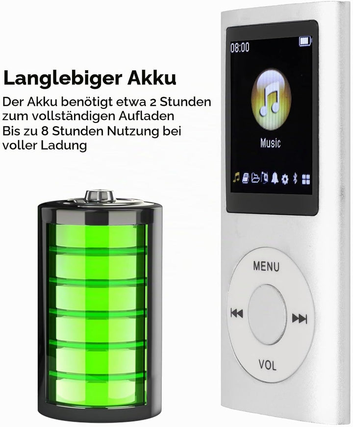 MP3-Player MP3-Player MP3-Player aus Aluminiumlegierung, Stilvoller, Multifunktionaler, Verlustfreie
