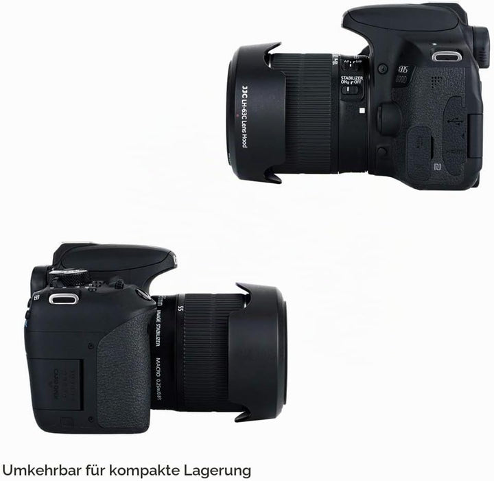 EW63C Bajonett Gegenlichtblende mit UV-Filter Passend für Canon RF-S 14-30mm F4-6.3 on EOS R50 V Cam