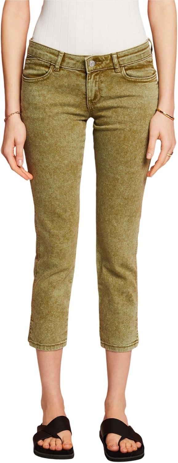 edc by Esprit Capri-Hose aus Twill 25W / 28L 325/Pistachio Green, 25W / 28L 325/Pistachio Green
