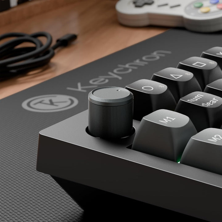 Keychron V0 Ultra Kabelloser ZMK Custom Numpad, 8000Hz Polling-Rate, 2,4 GHz &amp; Bluetooth 5.3, 360 St
