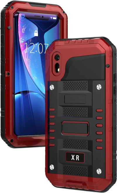 Beeasy Hülle Kompatibel mit iPhone XR, Wasserdicht Stossfest Outdoor Handy Case Militärstandard Schu