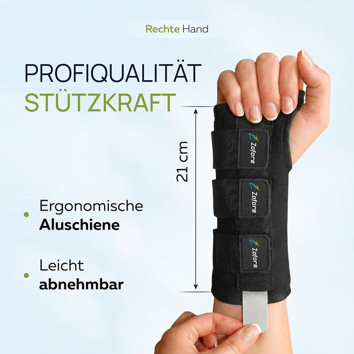 Karpaltunnel Handgelenkstütze mit Metallschiene-Stabilisator - Zur Linderung von Tendinitis Arthriti