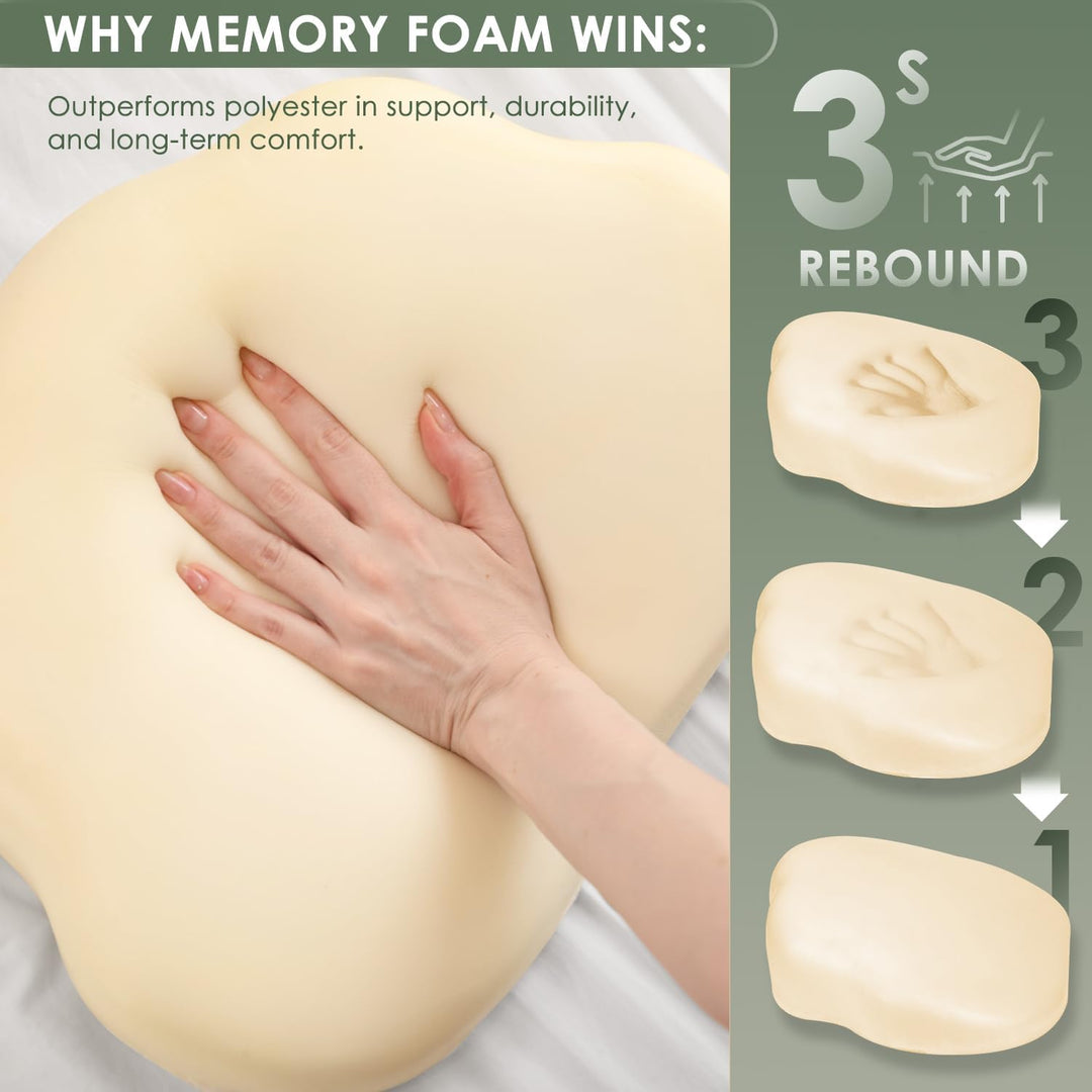 Chilling Home Schwangerschaftskissen zum Schlafen, Memory Foam Schwangerschaftskissen für Bauch, Rüc