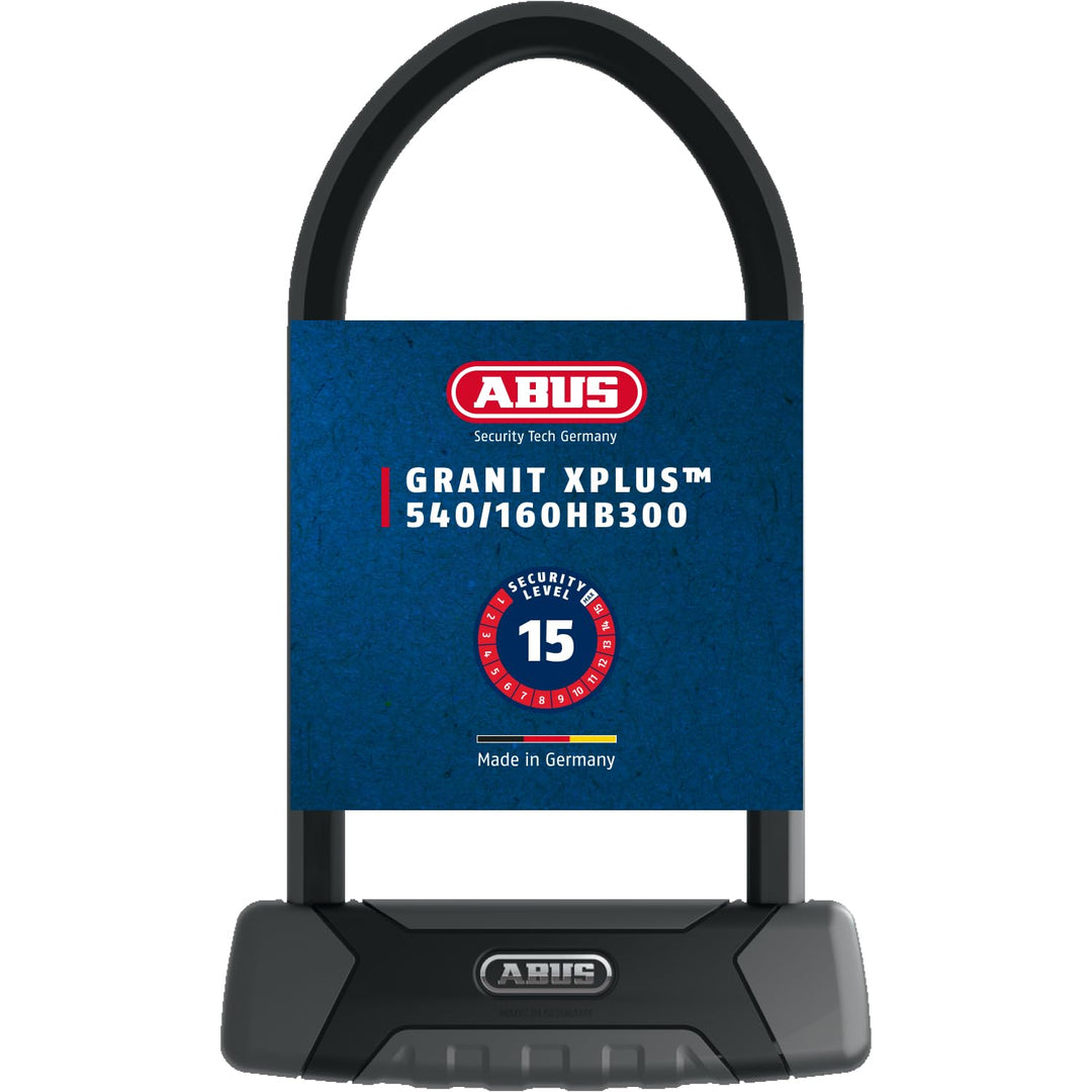 ABUS Bügelschloss Granit XPlus 540 - Fahrradschloss mit XPlus Zylinder - ABUS-Sicherheitslevel 15 -
