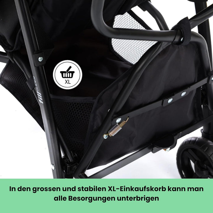 Fillikid Sportwagen Buggy Glider Exklusiv | Kinderwagen Kindersportwagen leicht, modern, klein | Bug