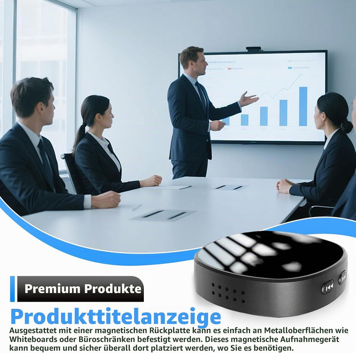 Diktiergerät Mini 64G,Mini Digitales Diktiergerät Eingebauter Lautsprecher,Aufnahmegerät,Audiorekord