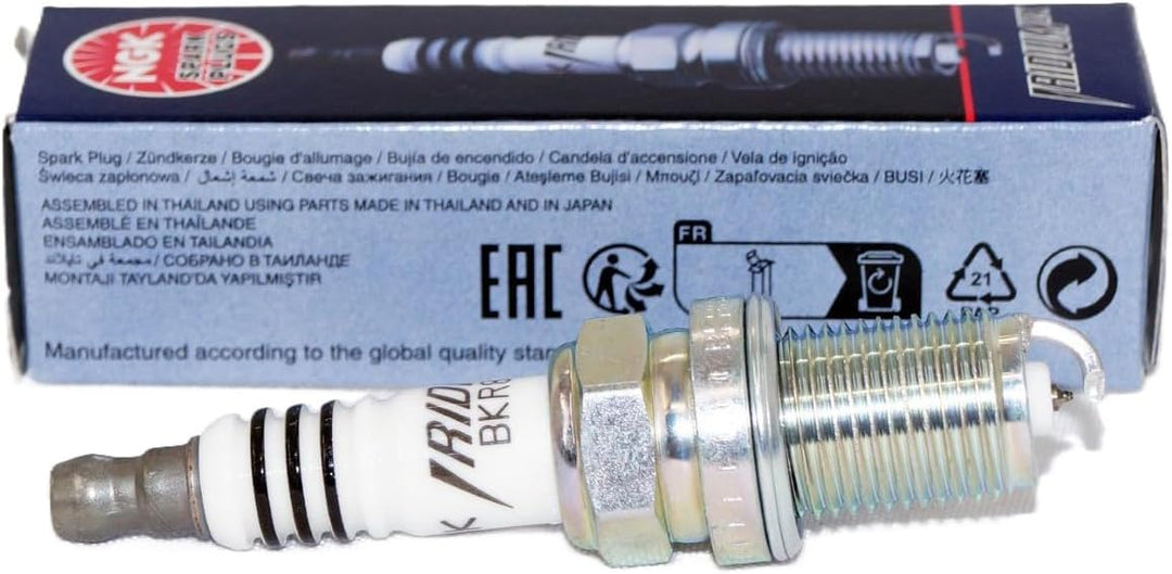 NGK Iridium IX Zündkerze BKR8EIX #2668, 4 Stück