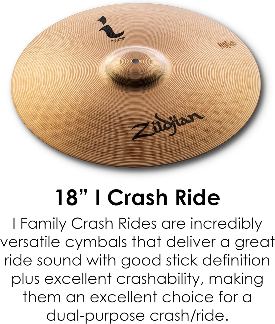 Zildjian ILHESSP I Family Series - Essentials Plus Cymbal Pack - (13"H, 14"C, 18"CR) I Family I Esse