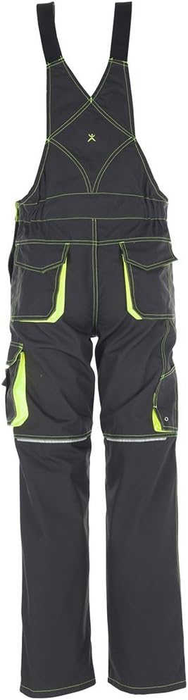Planam Grösse 28 Unisex Basalt Neon Latzhose anthrazit gelb Modell 6230 Anthrazit/Gelb 28, Anthrazit