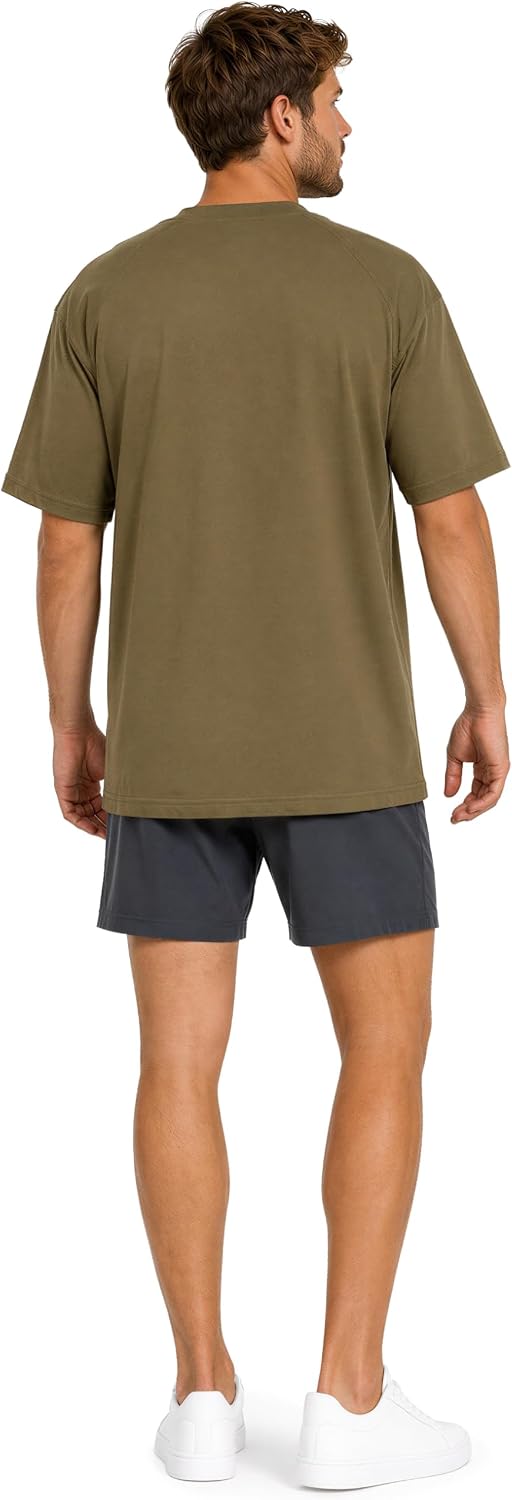 Reichstadt Modernes Oversized T-Shirt für Herren - Stylisches Basic mit Rundhalsausschnitt & Kurzen