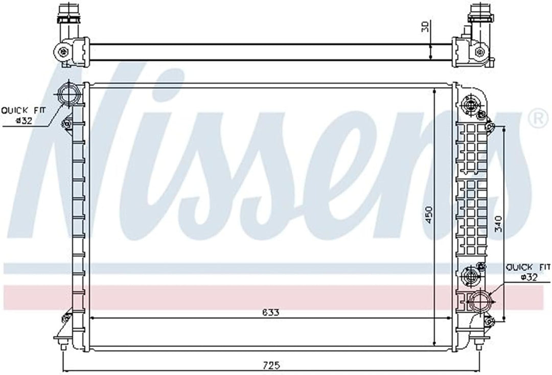 Nissens 60241 Kühler, Motorkühlung