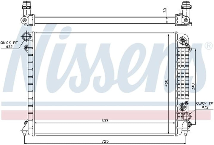 Nissens 60241 Kühler, Motorkühlung