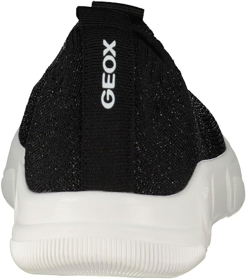 Geox Mädchen J Aril Girl Sneaker 28 EU Schwarz, 28 EU Schwarz