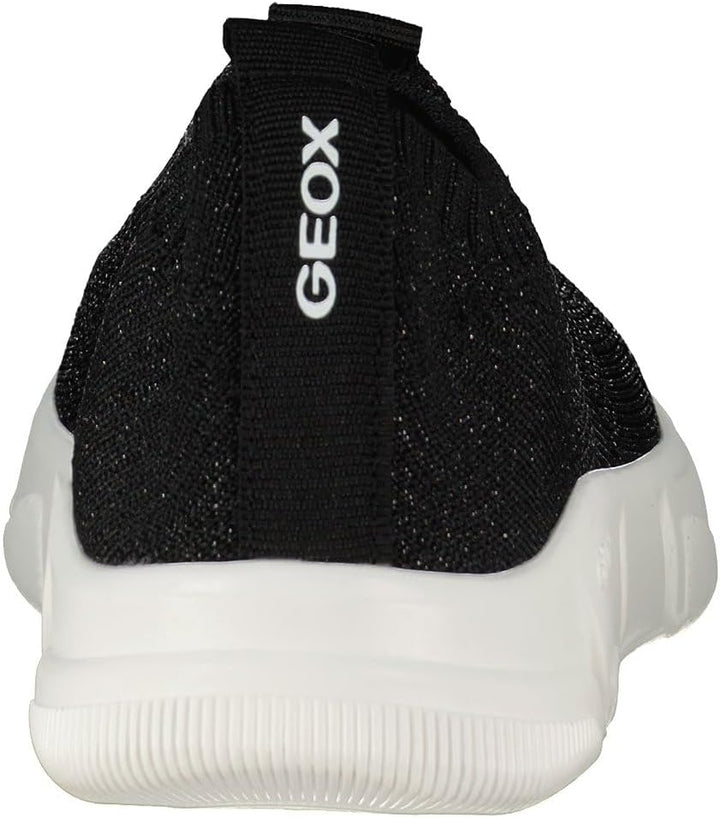 Geox Mädchen J Aril Girl Sneaker 28 EU Schwarz, 28 EU Schwarz