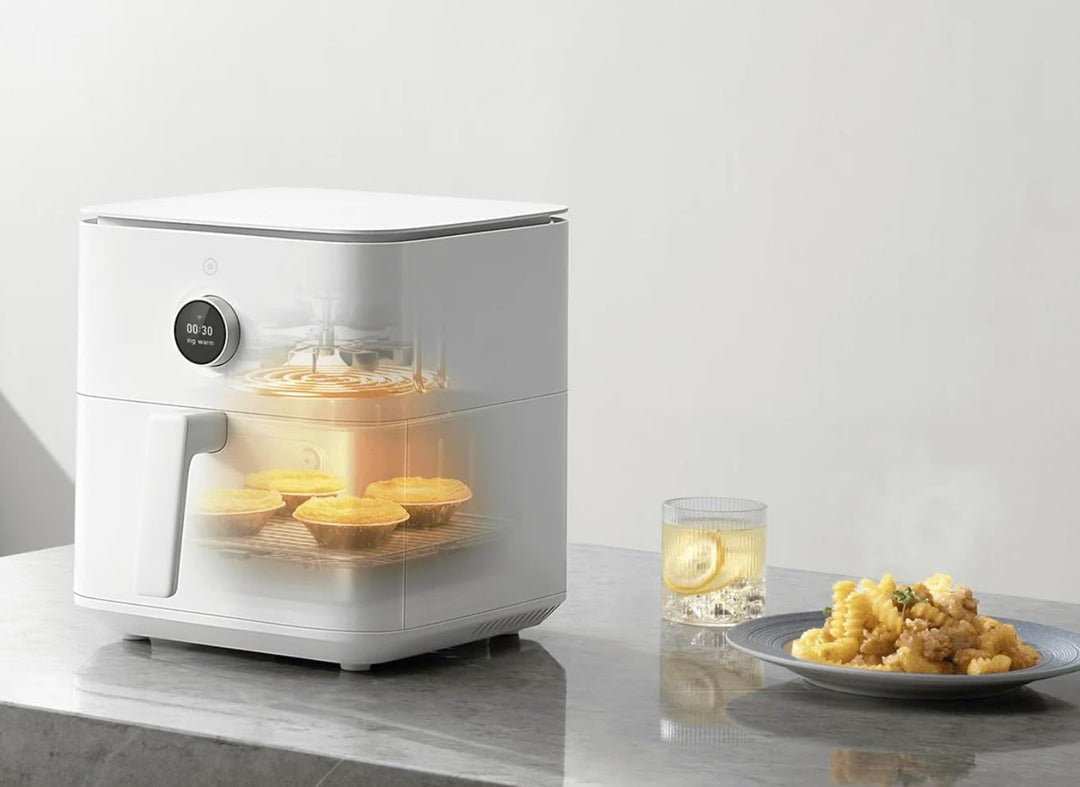 Xiaomi Mi Air Fryer Smart 6,5 l, Luftfritteuse ohne Öl, kompakt, 1800 W, mit LED-Touchscreen, Fritad