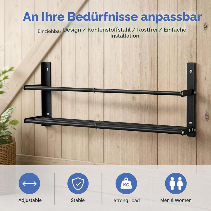 Schuhregal Wandmontage Schuh Regal Metall Ausziehbar 37-67cm Schuhhalter wand Schuhaufbewahrung Plat