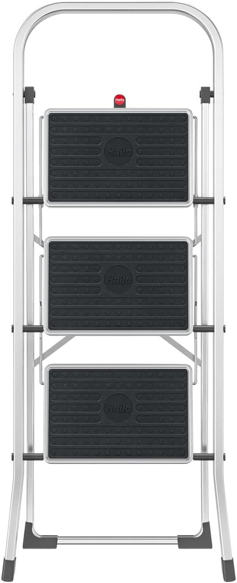 Hailo | Klapptritt K70 StandardLine | Aluminium-Gestell | Tragfähigkeit 150 kg | 3 Stufen | Tritthöh