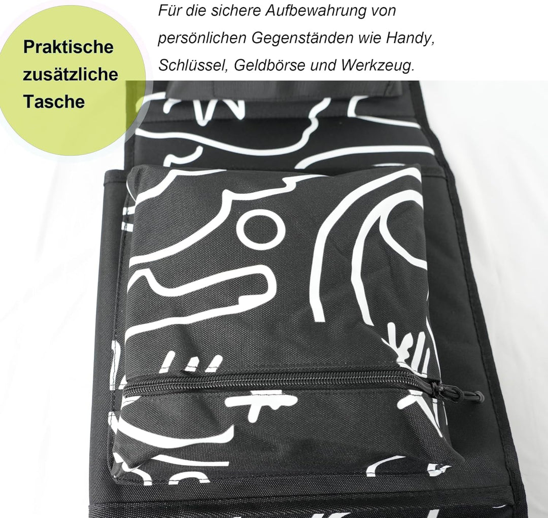 QOPET Skateboard Rucksack aus verdicktem 900D Oxford, Cruiser Board Tasche wasserdicht Elektrische S