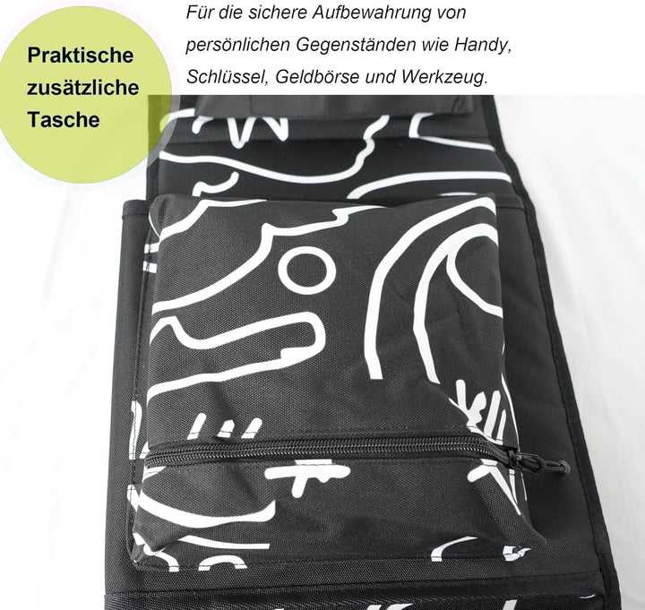QOPET Skateboard Rucksack aus verdicktem 900D Oxford, Cruiser Board Tasche wasserdicht Elektrische S
