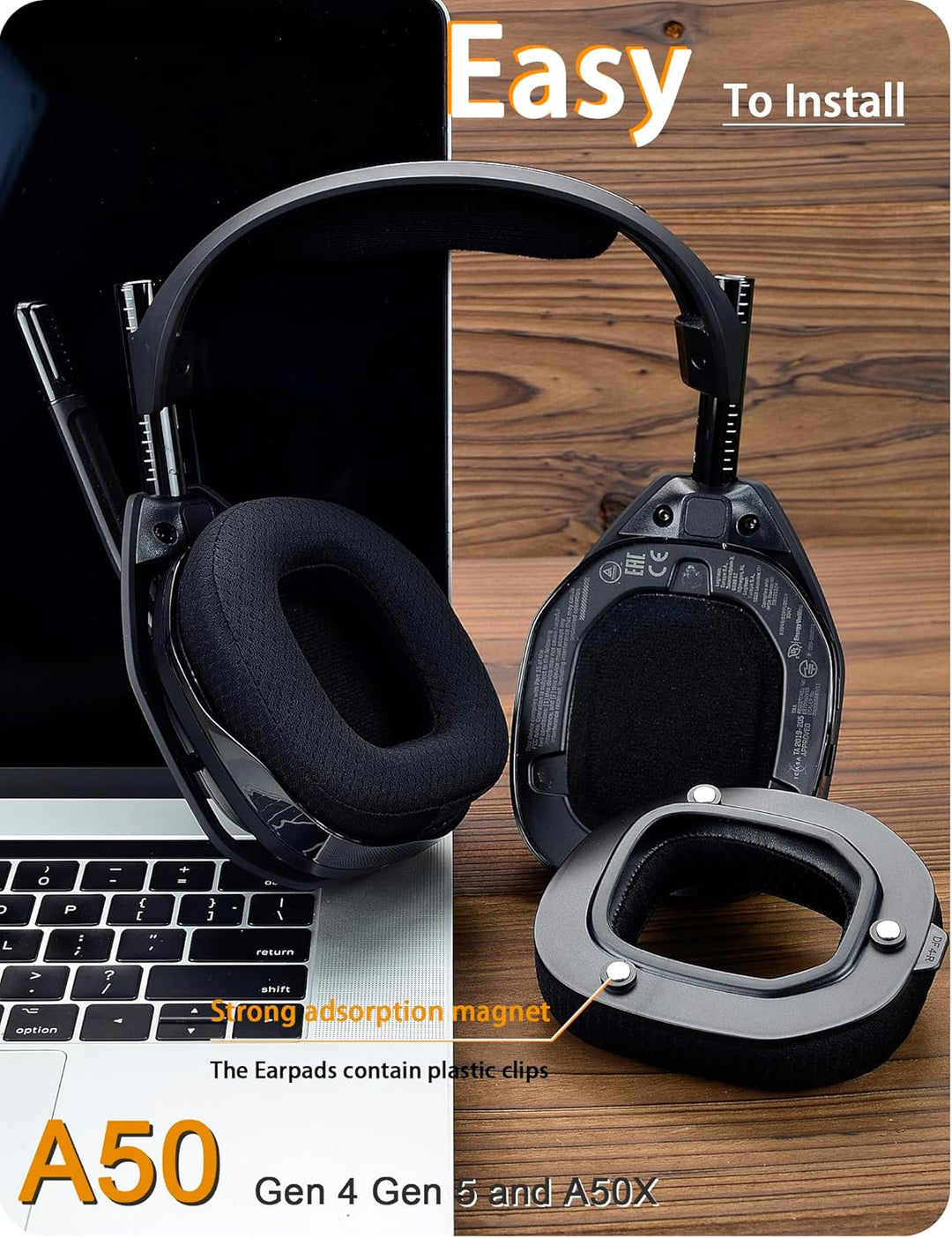 A50 Gen 4 Mod Kit – defean Ersatz-Ohrpolster und Kopfband, kompatibel mit Astro A50 Gen 4 Headset, O