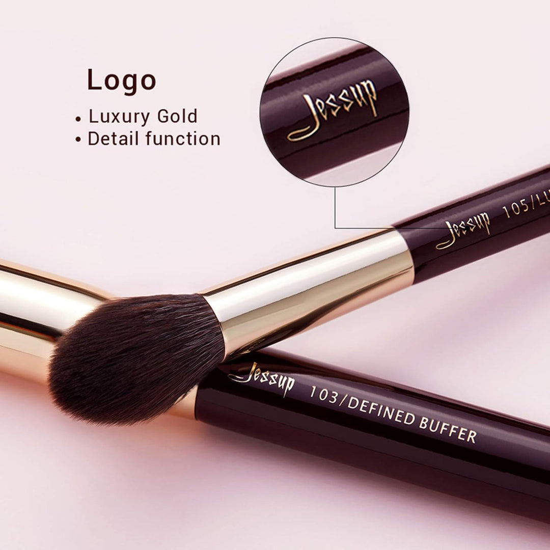 Jessup Pinselset Makeup Make Up Pinsel Set Kosmetikpinsel Schminkpinsel Augenpinsel Gesichtpinsel Pu