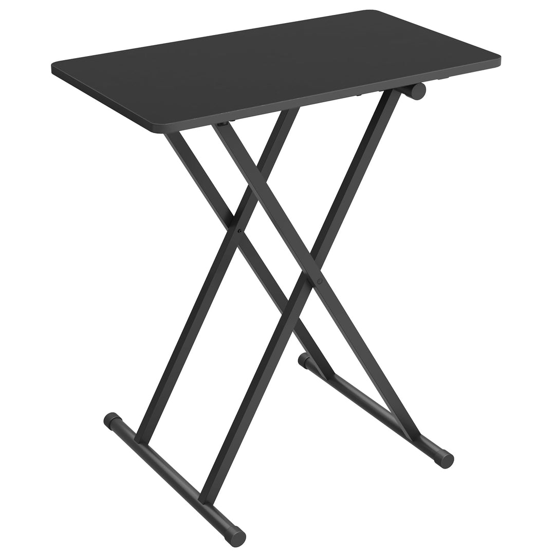 HOOBRO Beistelltisch Klappbar, Kleiner tabletttisch, verstellbare Höhe Klapptische, 60 x 40 x 60 cm,