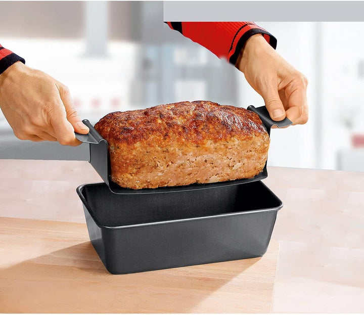 TRI Kottmann Hackbraten-Profi, Backform Ofenform Kastenform für Hackbraten, hitzebeständig antihaftb