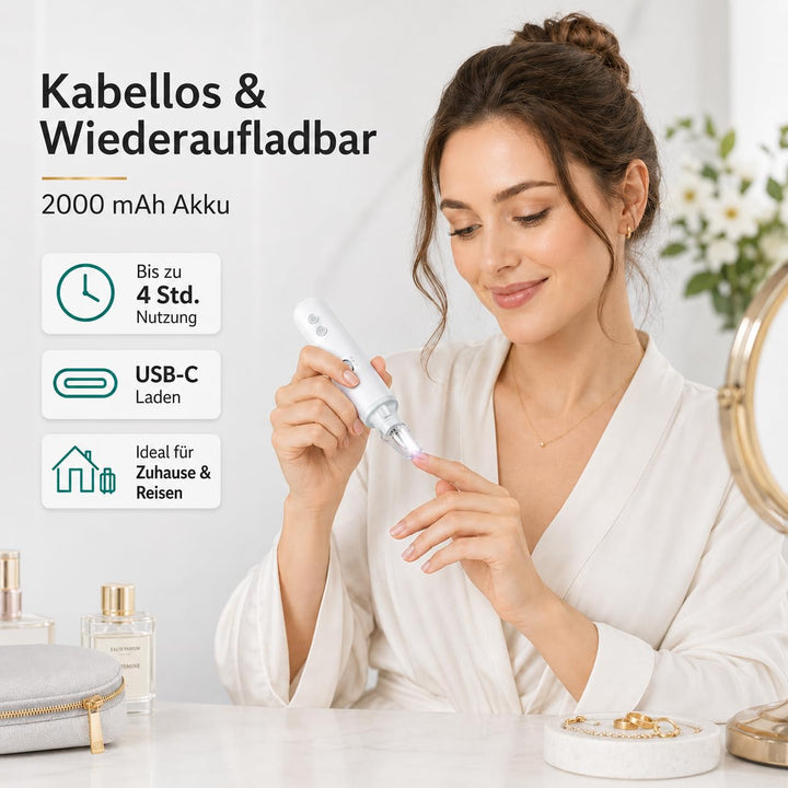 Nagelfräser Kabellose Elektrische Nagelfeile, Maniküre Pediküre Set 5 Elektrisch, Professionell Elek