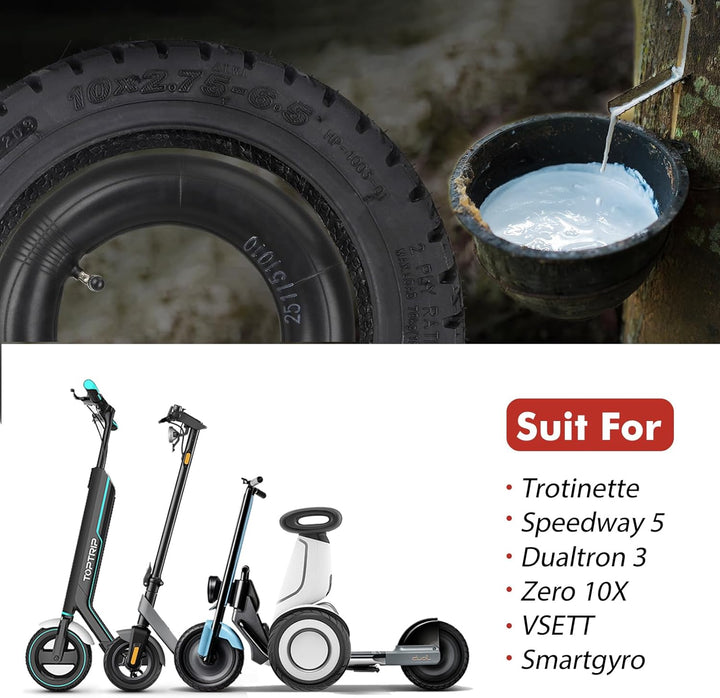 HPGAACD 10x2.75-6.5 Off-Road Vakuumreifen，10 Zoll Elektroroller Umrüstung Reifen für Speedway 5/Dual