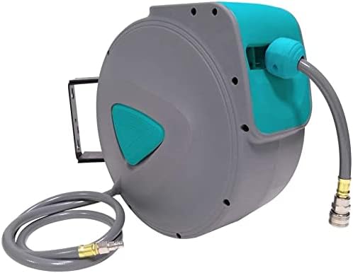 YUENFONG Druckluftschlauch 20m Luftschlauch Aufroller Automatisch 1/4'' Anschluss, Druckluft Schlauc