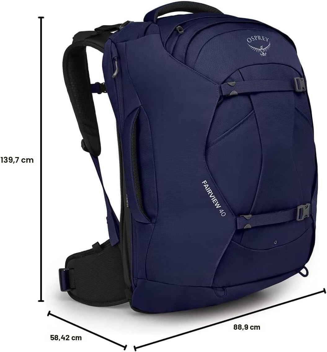 Osprey Damen Fairview Unisex Reiserucksack Rucksack (1er Pack) O/S - Fassungsvermögen 40L Winter Nig