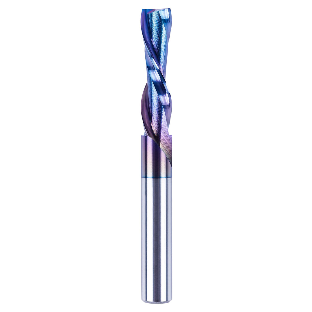 SpeTool Spiralnutfräser 8mm Schaft Downcut 32mm Schnittlänge Nutfräser Spiralfräser mit SPE-X Beschi