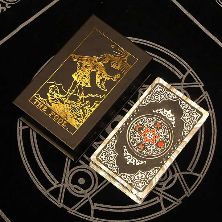 YLME Tarotkarten - Tarot Karten für Anfänger - Wasserdichtes PVC-Material - Tarot Cards - mit Buch -