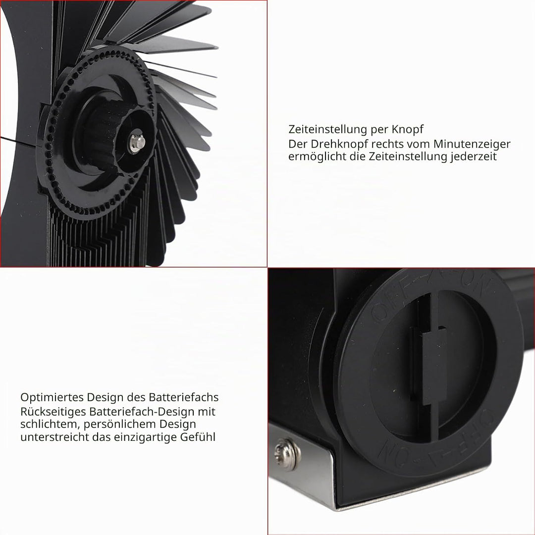 Flip Uhr Retro Minimalistisches Tischuhr Batteriebetrieben Klappuhr grosse Zahlen Kreative Flip Cloc