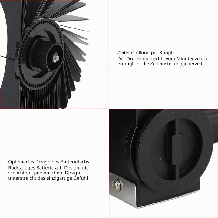 Flip Uhr Retro Minimalistisches Tischuhr Batteriebetrieben Klappuhr grosse Zahlen Kreative Flip Cloc
