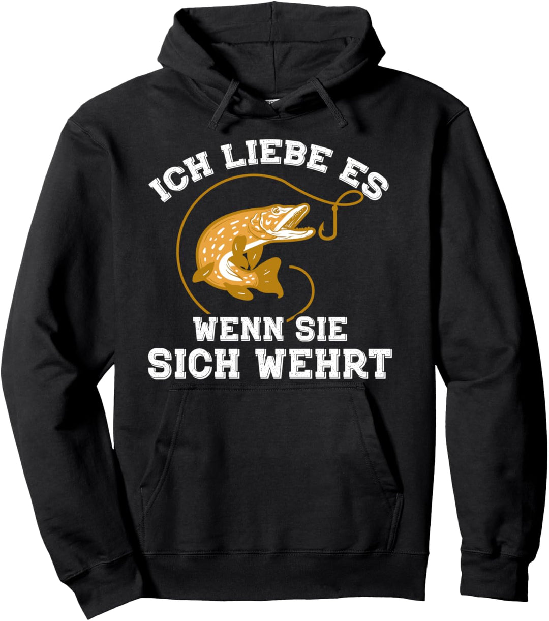 Angler Fischer gerne Angeln Angel Raubfische Fischen Fischer Pullover Hoodie
