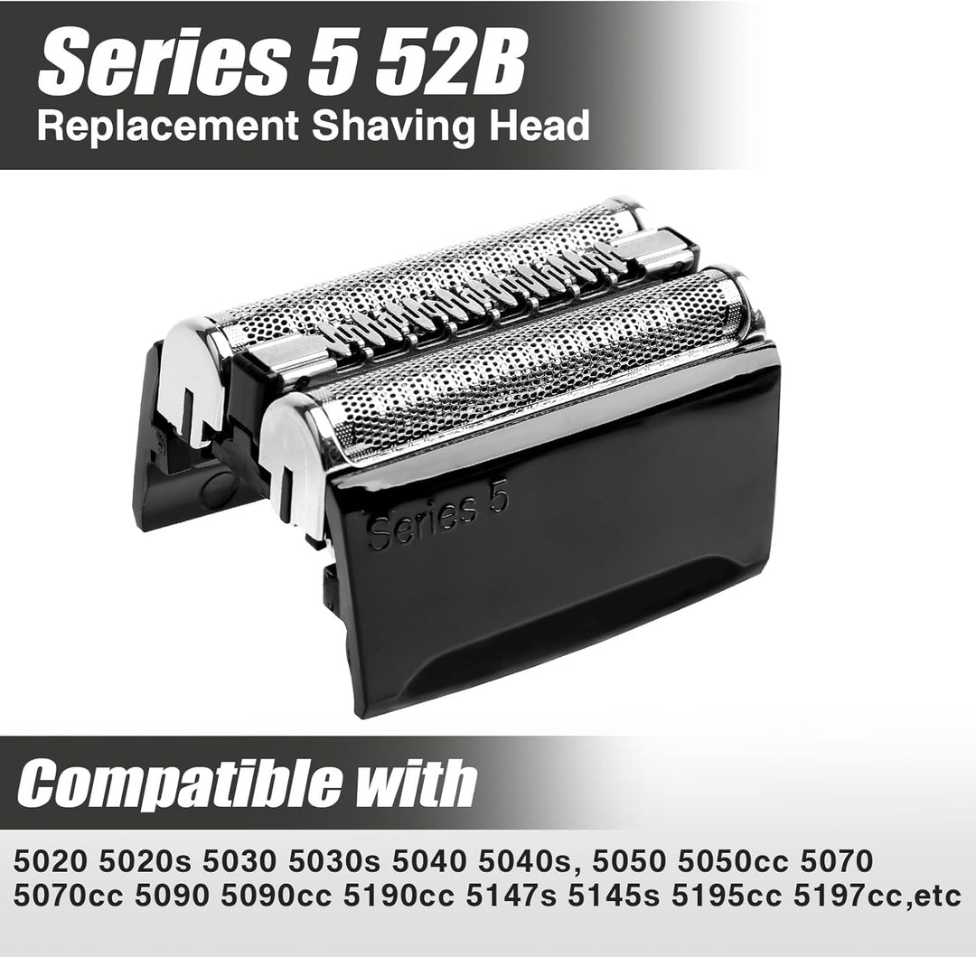 Ersatz-Scherkopf Kompatibel mit Series 5, 52B Rasierköpfe Ersatzklingen Klingen Rasierkopf für Serie