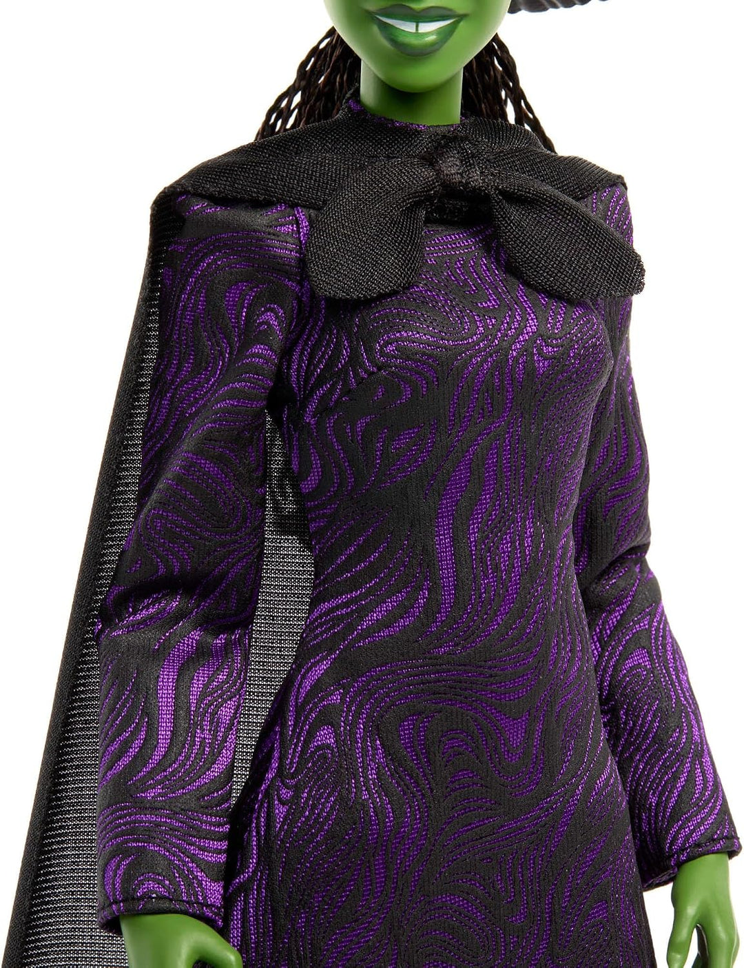 Mattel Universal Pictures Wicked Elphaba Thropp-Modepuppe mit abnehmbarem Outfit und 7 Bewegungspunk
